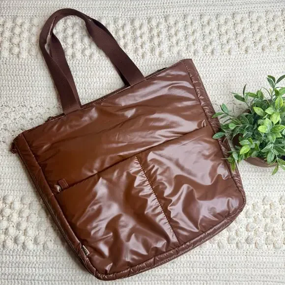 BEIS The Expandable Tote Maple Brown Retired Discontinued Bag Flawed - Picture 16 of 16